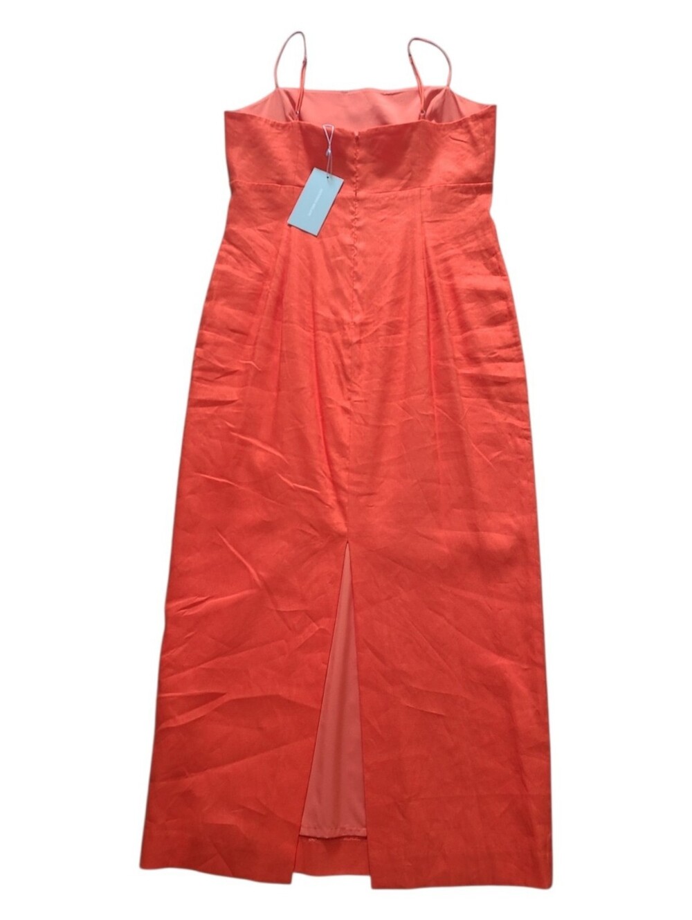 Antonio Melani Dottie Textured Linen Square Neck Midi Dress 10 NWT - Picture 10 of 12
